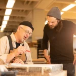 Beauvais printmaking shop with student