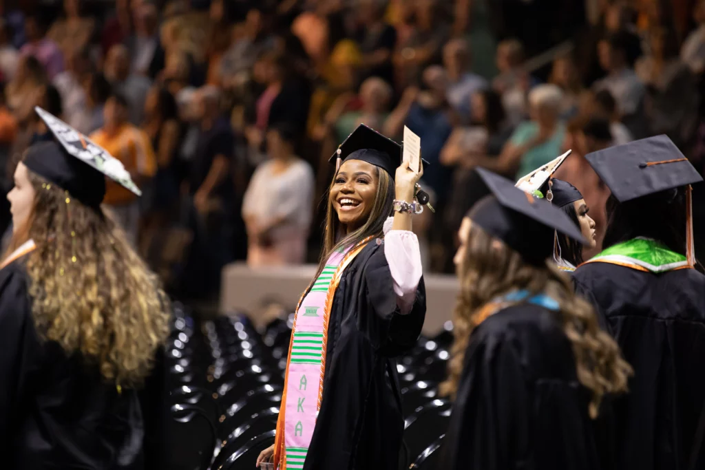 during the College of Arts and Sciences Commencement Ceremony at Thompson